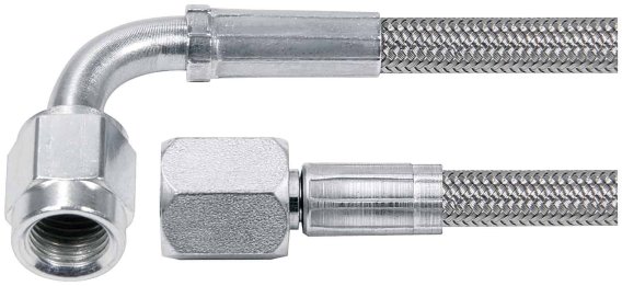 ALLSTAR PERFORMANCE ALL46404-24-5 24in 4 Line -4 Str/-4 90 Deg Tube Style 5pk