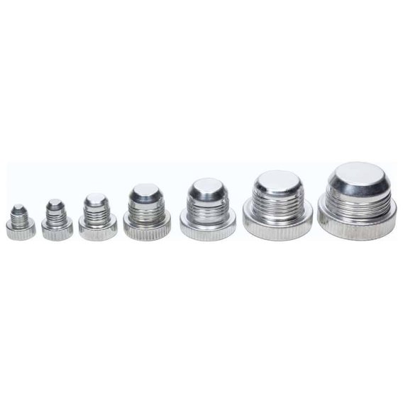 Allstar ALL50830 Aluminum Plug Kit -3AN to -16AN Sold as One Pack of 5 Each Size