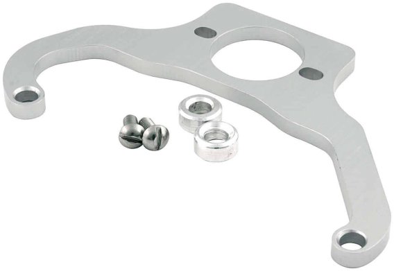 Allstar ALL54286 Silver Anodized Billet Aluminum Fuel Regulator Mounting Bracket for 4500 Style S...