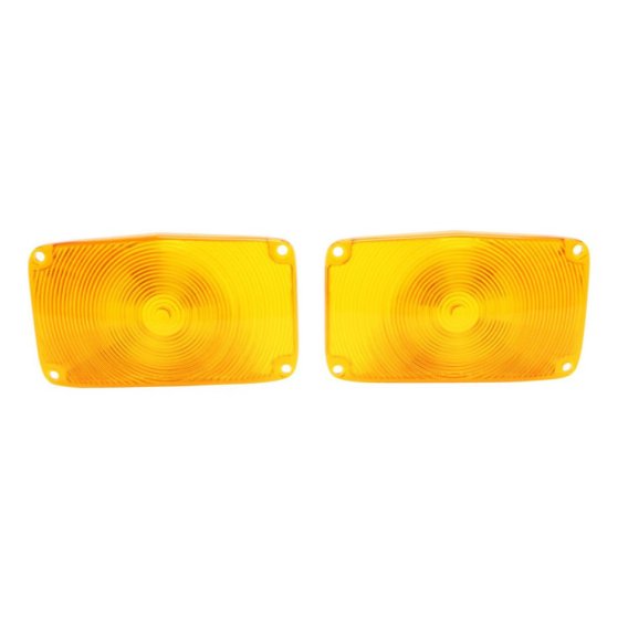 1956 Full-Size Chevrolet Amber Parking Light Lens, Sold as a Pair