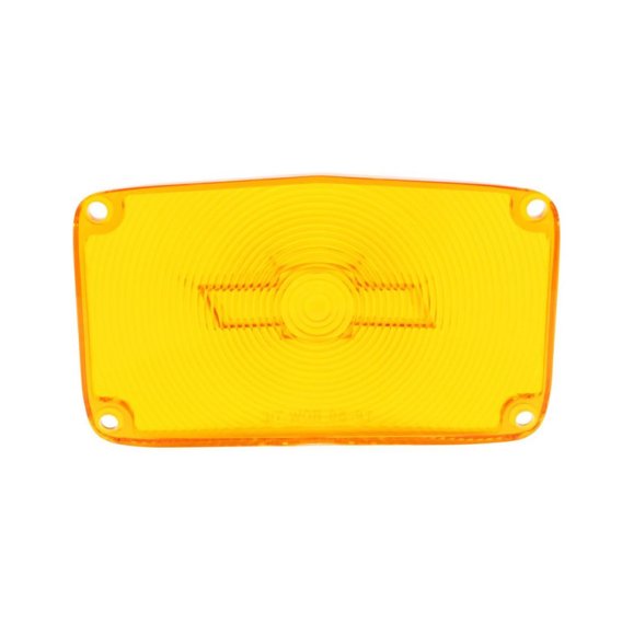 1956 Full-Size Chevrolet Amber Parking Light Lens with Bowtie, Sold as a Pair