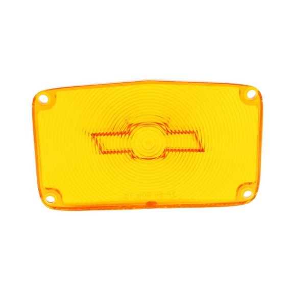 1956 Full-Size Chevrolet Amber Parking Light Lens with Chrome Bowtie Pair