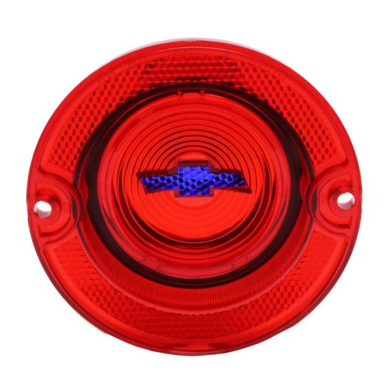 1963 Full-Size Chevrolet Red Tail Light Lens with Blue Bowtie