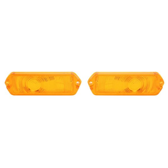 1963 Full-Size Chevrolet Amber Parking Light Lens, Sold as a Pair