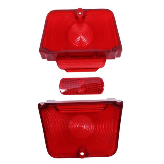 1962-1964 Chevy II and Nova All Red Tail Light Lens Set