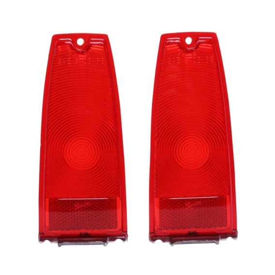 1966-1967 Chevy II and Nova Red Tail Light Lens, Sold as a Pair