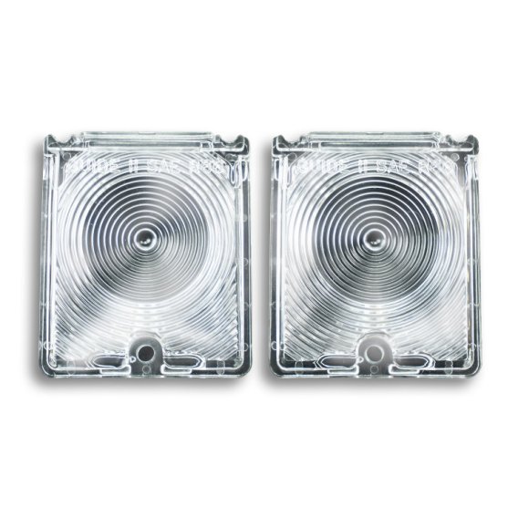 1966-1967 Chevy II and Nova Back Up Light Lens, Clear, Sold as a Pair