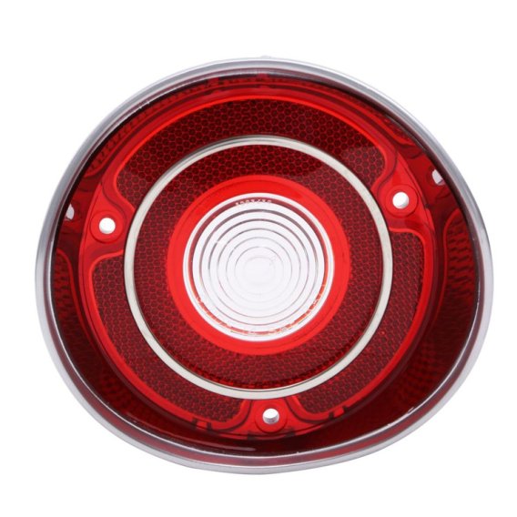 1971 Malibu & 'SS' Driver Side Back Up Light Lens with Trim, Sold as Each