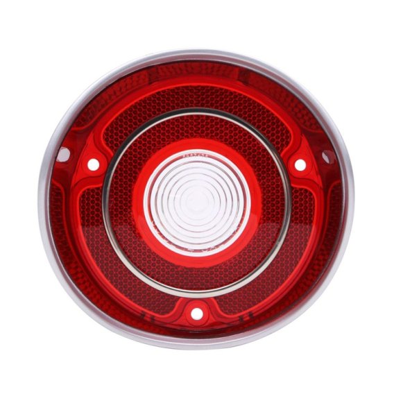 1971 Malibu & 'SS' Passenger Side Back Up Light Lens with Trim, Sold as Each