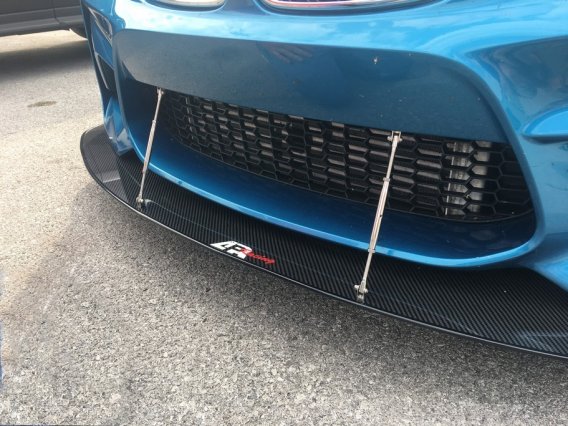 APR Performance Carbon Fiber Wind Splitter With Rods fits 2015-up BMW M2