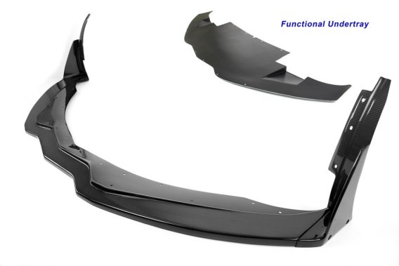 APR Performance Carbon Fiber Front Airdam Track Pack W/Undertray fits 2015-up Chevrolet Corvette ...