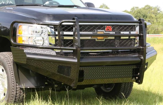 Fab Fours CH11-S2760-1 Black Steel Front Ranch Bumper