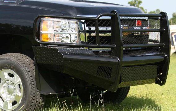 Fab Fours CH11-S2760-1 Black Steel Front Ranch Bumper