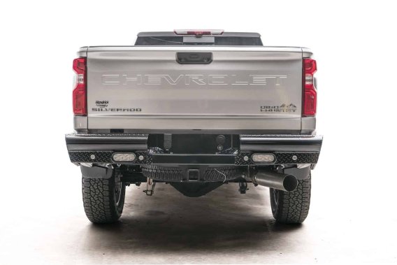 Fab Fours CH20-T4950-1 Black Steel Ranch Rear Bumper