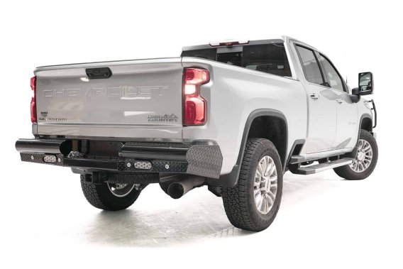 Fab Fours CH20-T4950-1 Black Steel Ranch Rear Bumper