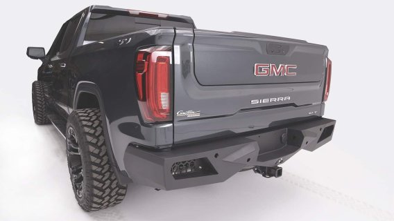 Fab Fours CS19-E4051-1 Vengeance Rear Bumper For GMC Sierra 1500 Chevrolet Silverado 1500