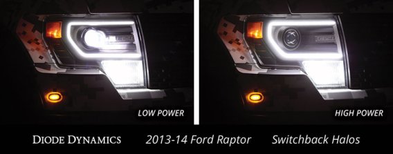 For Raptor 2013 Switchback Halo Lights LED Kit Diode Dynamics DD2172