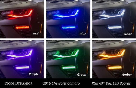 For Camaro 2016-2018 RGBW Upper and Lower DRL Boards Diode Dynamics