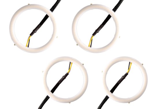 Halo Lights LED 70mm/80mm White Four Diode Dynamics DD2277