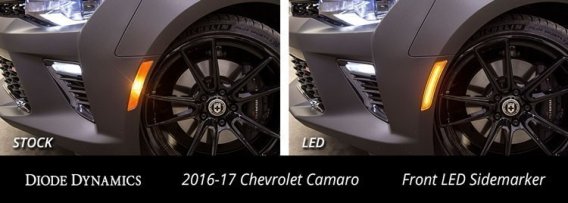 For Camaro 2016 LED Sidemarkers Amber/Red Set Diode Dynamics DD5062