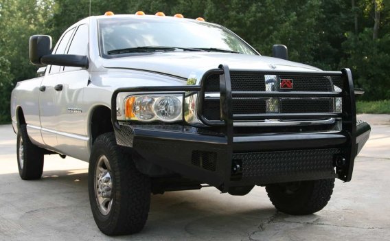 Fab Fours DR03-S1060-1 Black Steel Front Ranch Bumper For Ram 2500 Ram 3500