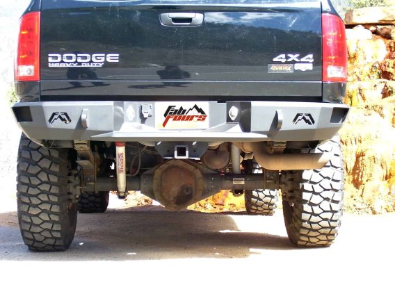 Fab Fours DR03-W1050-1 Heavy Duty Rear Bumper For 03-09 Ram 2500 Ram 3500