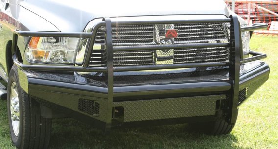 Fab Fours DR10-S2960-1 Black Steel Front Ranch Bumper