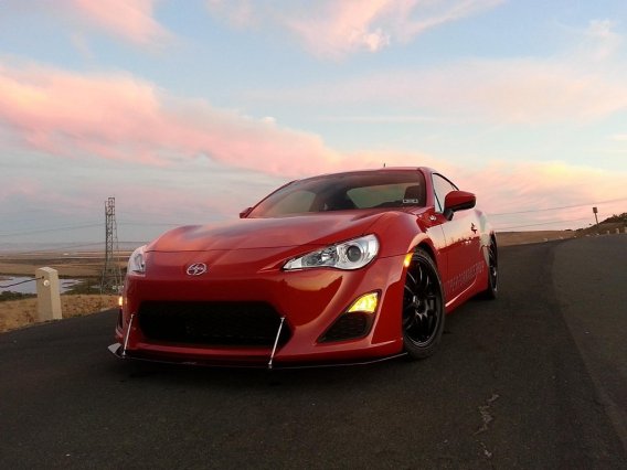 APR Performance Carbon Fiber Wind Splitter With Rods fits 2013-2016 Scion FRS