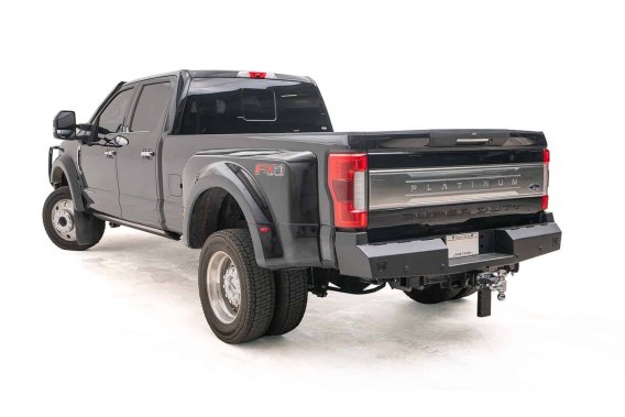 Fab Fours FS17-RT4150-1 Red Steel Rear Bumper