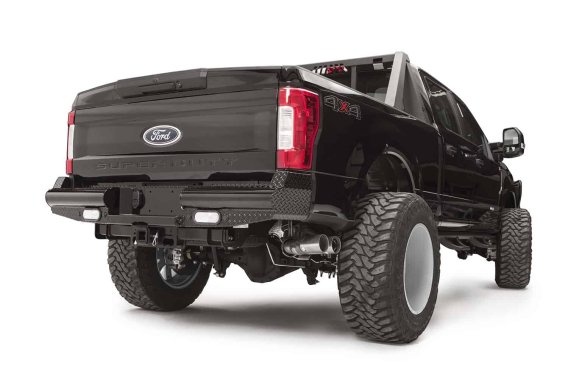 Fab Fours FS17-T4150-1 Black Steel Ranch Rear Bumper