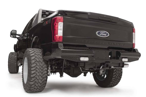 Fab Fours FS17-T4150-1 Black Steel Ranch Rear Bumper