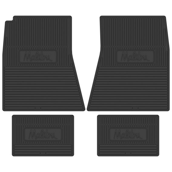 1968 Chevrolet Malibu Next Generation Custom Vintage Rubber Floor Mats Package