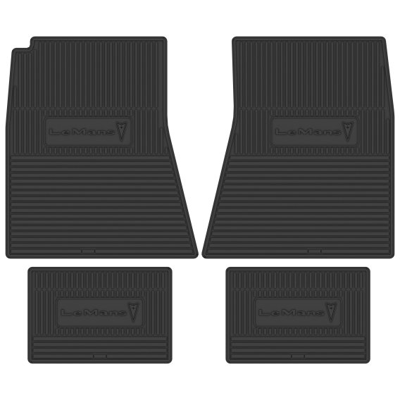 1968-1969 Pontiac Lemans Next Generation Custom Vintage Rubber Floor Mats Package