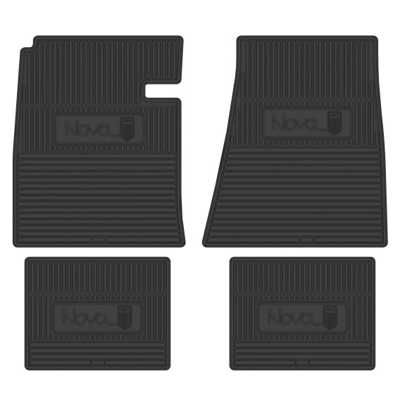 1966-1967 Chevrolet Nova Next Generation Custom Vintage Rubber Floor Mats Package