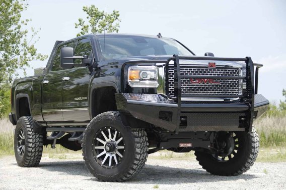 Fab Fours GM08-S2160-1 Black Steel Front Ranch Bumper