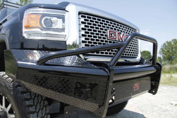 Fab Fours GM08-S2162-1 Black Steel Front Ranch Bumper