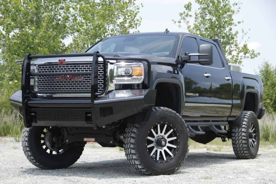 Fab Fours GM11-S2860-1 Black Steel Front Ranch Bumper