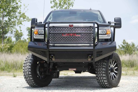 Fab Fours GM14-S3160-1 Black Steel Front Ranch Bumper