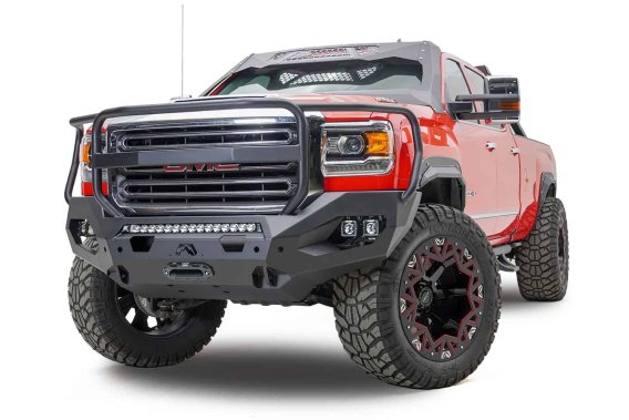 Fab Fours GM15-X2850-1 Matrix Front Bumper For GMC Sierra 2500 HD GMC Sierra 3500 HD