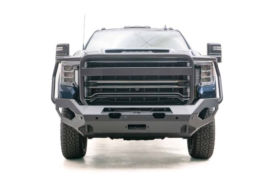 Fab Fours GM20-X5050-1 Matrix Front Bumper For 20 GMC Sierra 2500 HD GMC Sierra 3500 HD