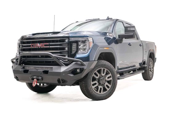 Fab Fours GM20-X5052-1 Matrix Front Bumper For 20 GMC Sierra 2500 HD GMC Sierra 3500 HD