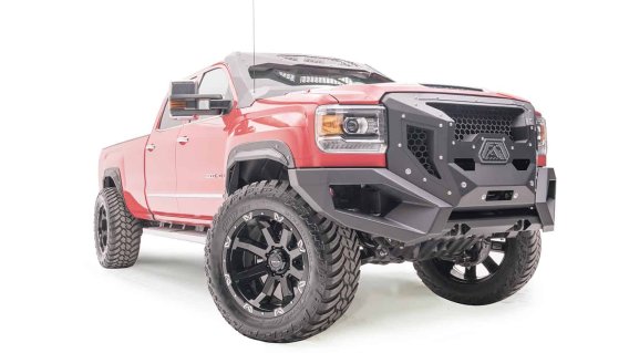 Fab Fours GR3100-1 Grumper Front Bumper For 15-19 GMC Sierra 2500 HD GMC Sierra 3500 HD