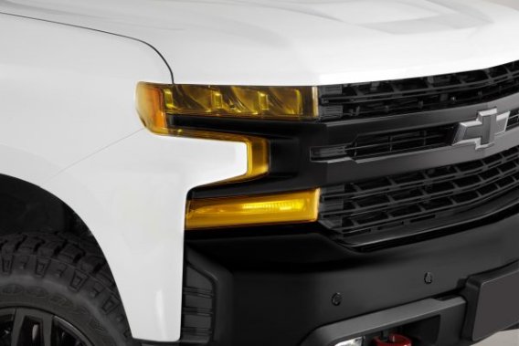 2022-2024 Chevrolet Silverado, Headlight Cover, 2 Piece, Transparent Yellow