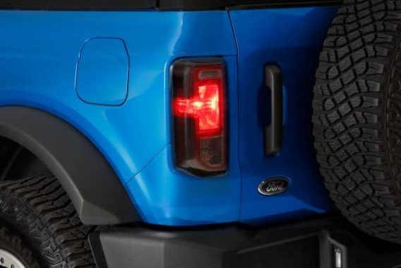 2021-2024 Ford Bronco, Taillight Cover Rear Blackout Kit (Vehicles without LED Option), 3 Piece, ...