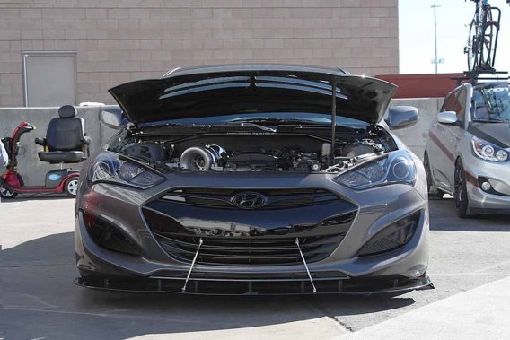 APR Performance Carbon Fiber Wind Splitter With Rods fits 2010-2012 Hyundai Genesis Coupe