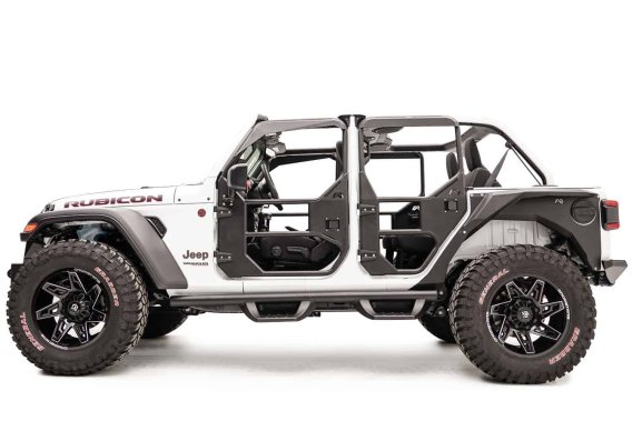 Fab Fours JL1030-1 Full Tube Doors For 18-20 Gladiator Jeep Wrangler (JL)