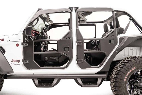 Fab Fours JL1031-1 Full Tube Doors For 18-20 Gladiator Jeep Wrangler (JL)