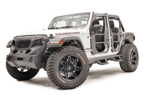 Fab Fours JL1031-1 Full Tube Doors For 18-20 Gladiator Jeep Wrangler (JL)