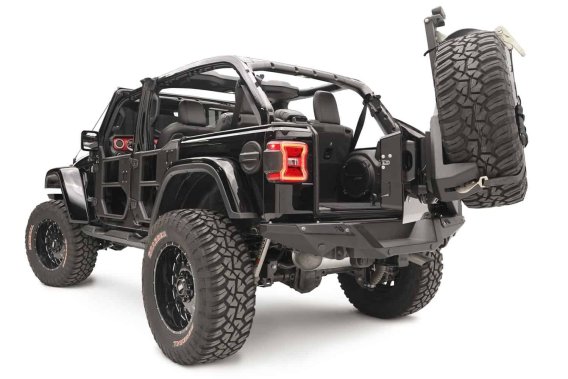 Fab Fours JL2070-1 Spare Tire Carrier For 18-20 Jeep Wrangler (JL)