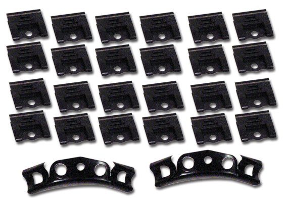 C2 1964-1967 Corvette Windshield Moulding Clip Set Coupe 26 Piece